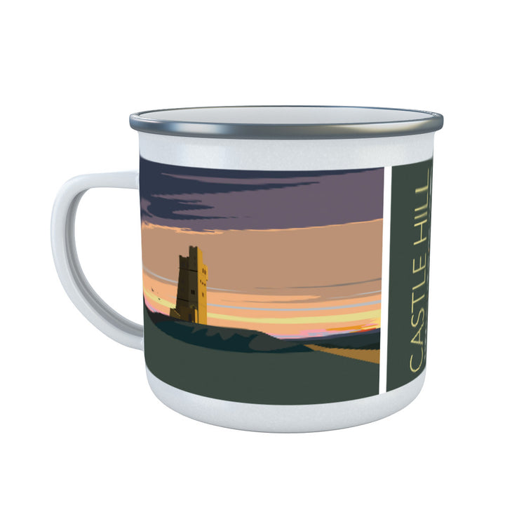 Castle Hill, Huddersfield, Yorkshire Enamel Mug