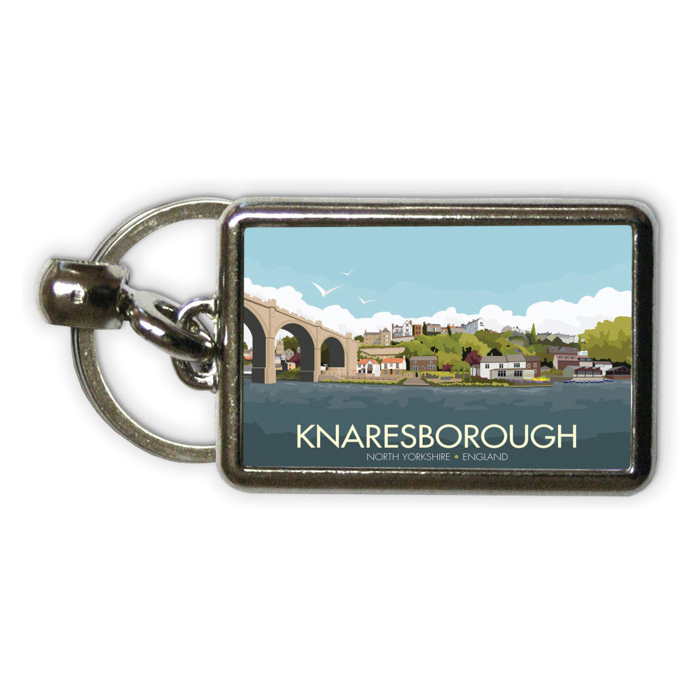 Knaresborough, Yorkshire Metal Keyring