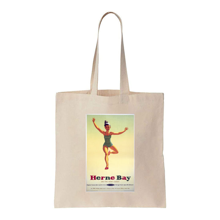 Herne Bay Girl in Green Costume - Canvas Tote Bag