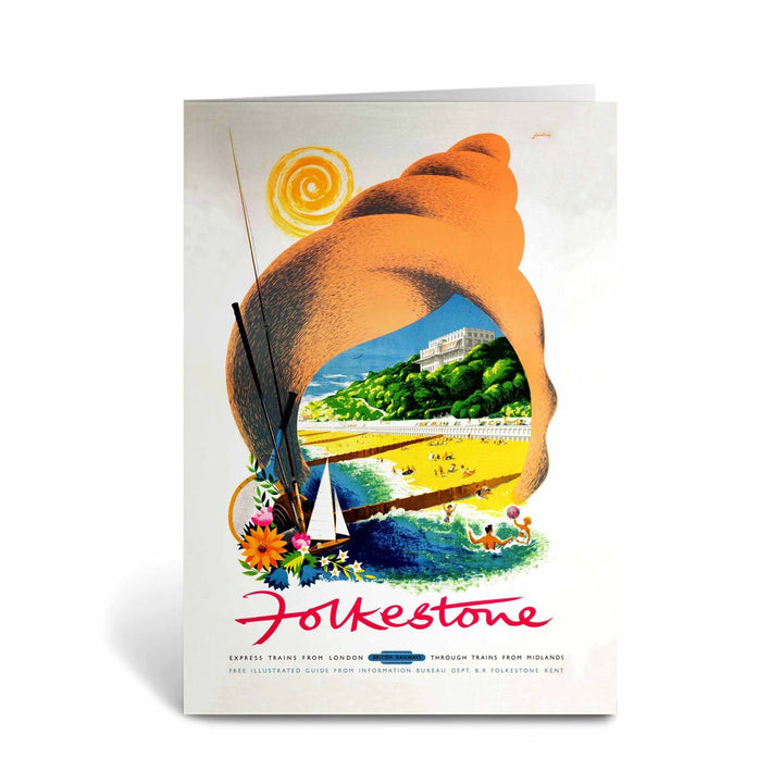 Folkestone in a Shell Greeting Card