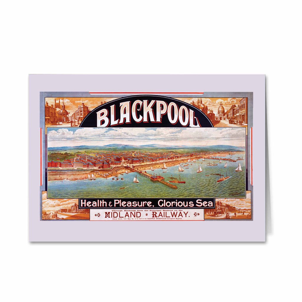 Blackpool Health and Pleasure Greeting Card