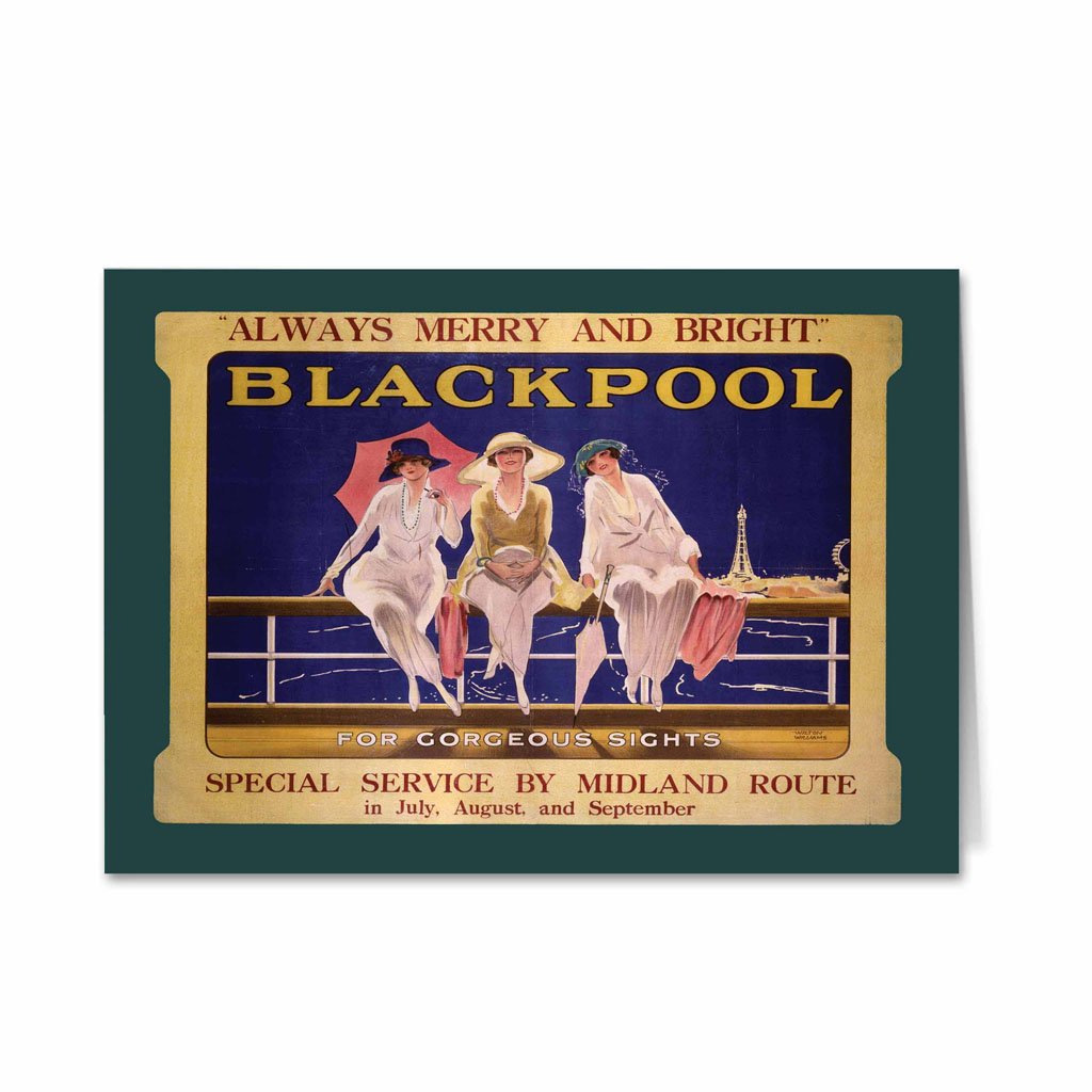 Blackpool Three Ladies Greeting Card