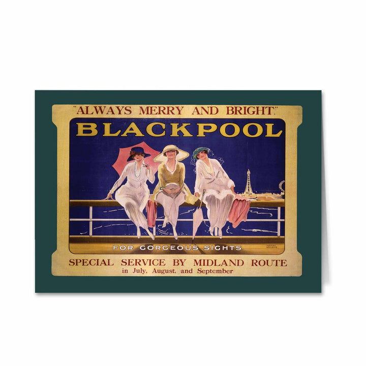 Blackpool Three Ladies Greeting Card