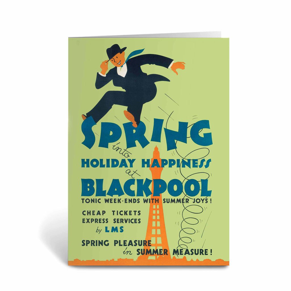 Blackpool, Holiday Happiness Greeting Card