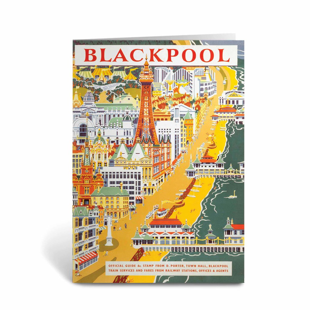 Blackpool from the air Greeting Card