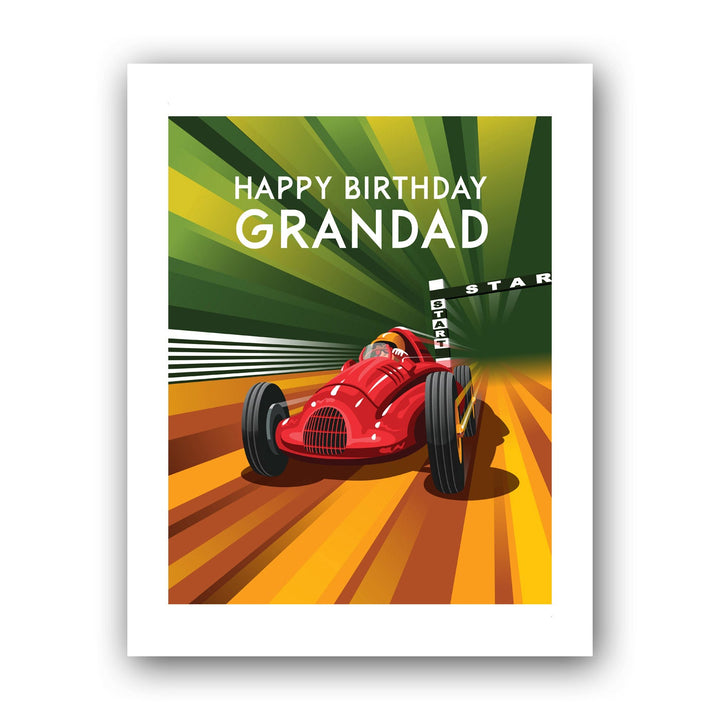 Happy Birthday Grandad Art Print