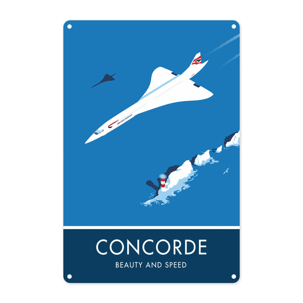 Concorde Metal Sign