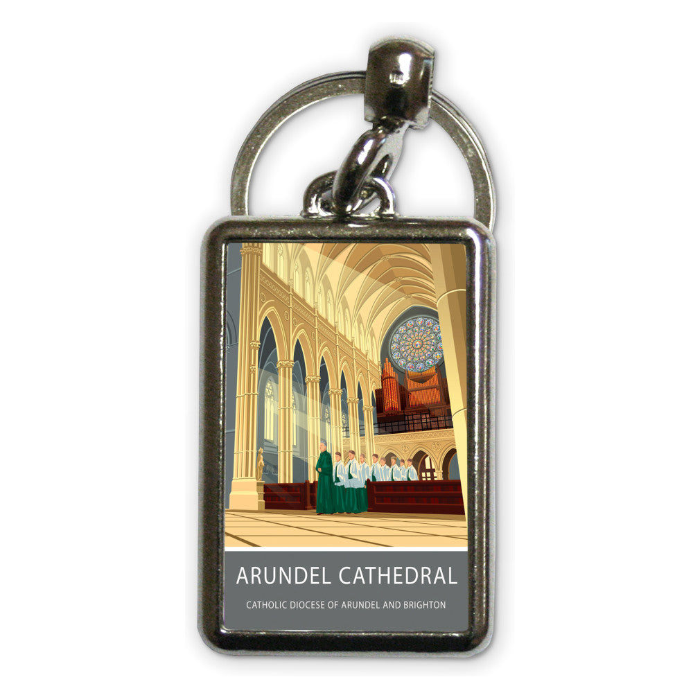 Arundel Cathedral, Arundel, Sussex Metal Keyring