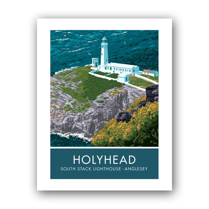 Holyhead, South Stack Lighthouse Art Print