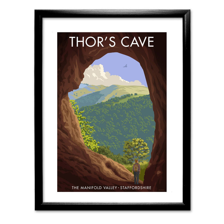 Thor's Cave, Staffordshire Art Print