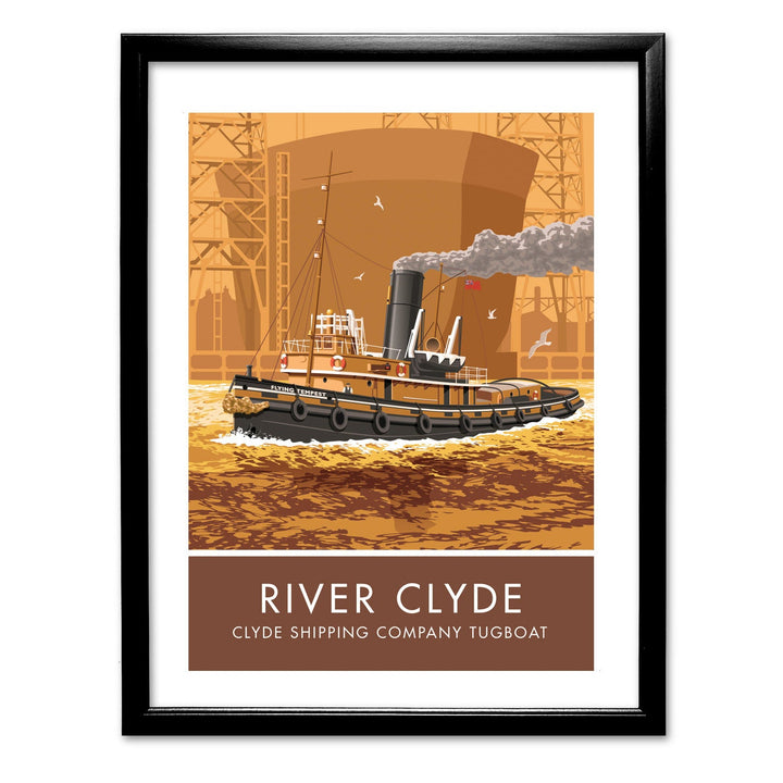 Clyde Shipping Company Tugboat, River Clyde Art Print