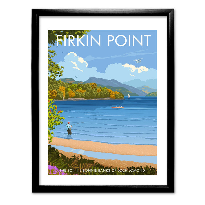 Firkin Point, Loch Lomond Art Print