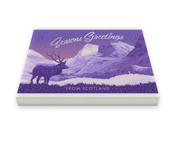 Seasons Greetings from Glen Coe, Scotland Canvas