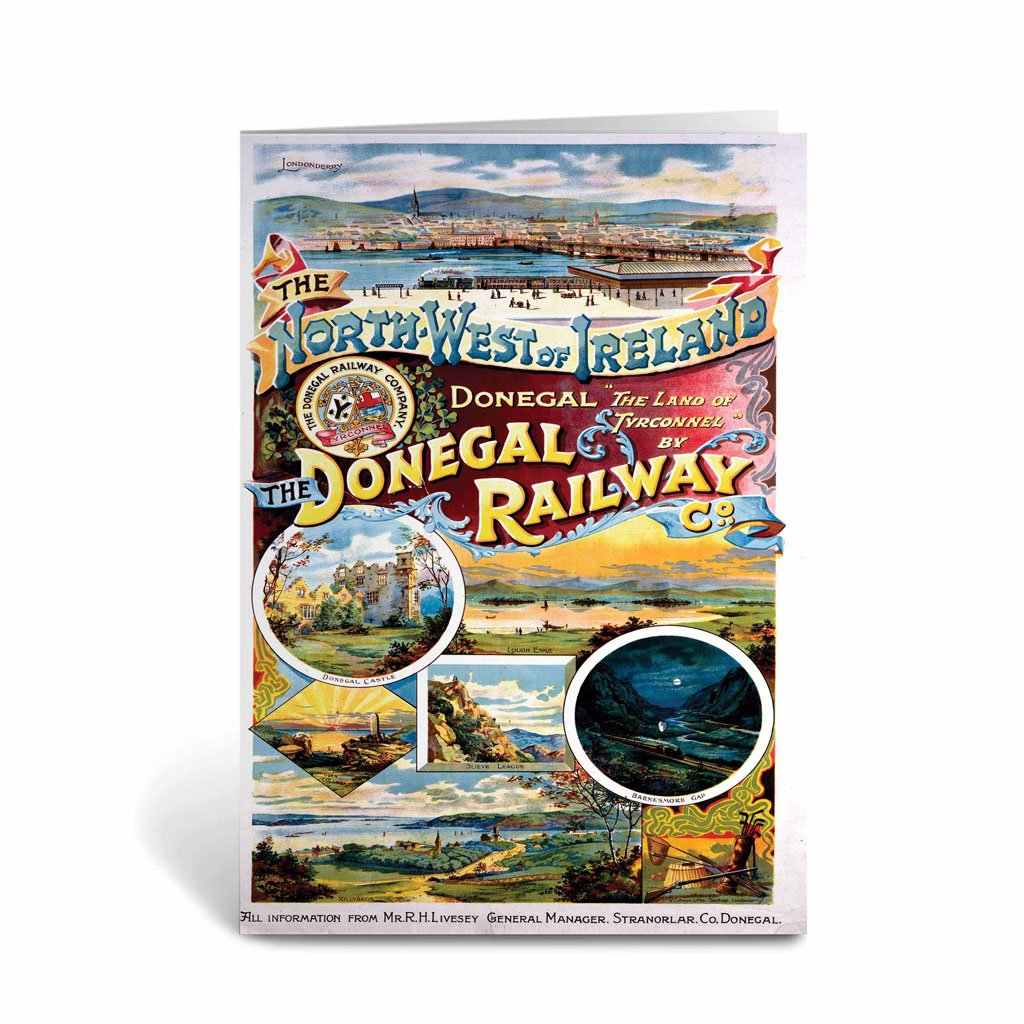 The North West of Ireland, The Donegal Railway Greeting Card