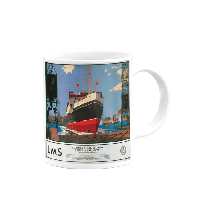 Launch of TSS Duke of York, Quee's Island - Belfast Mug