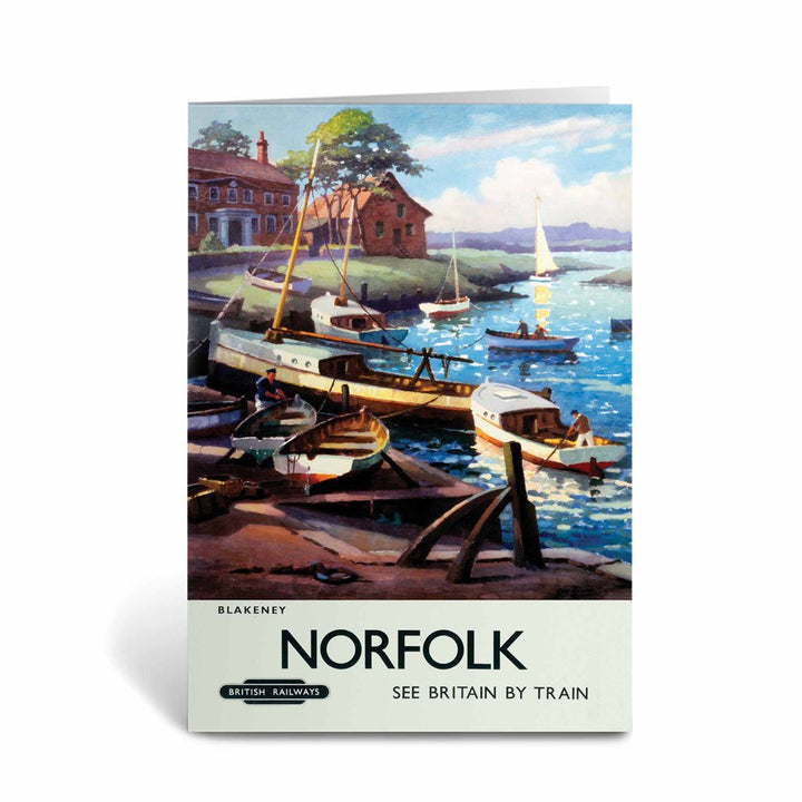 Blakeney Boats Norfolk Greeting Card