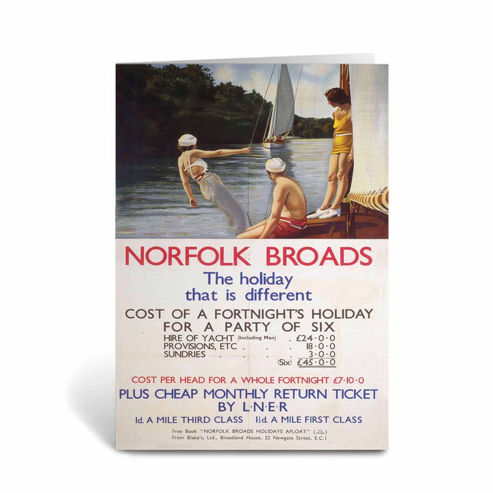 Norfolk Broads the holiday that is different Greeting Card