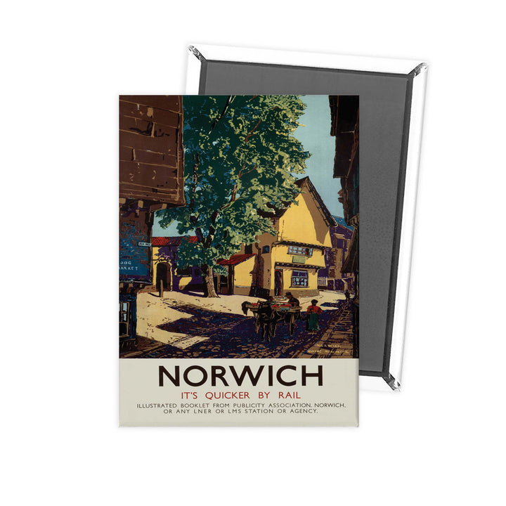 Norwich Horse and Cart Fridge Magnet