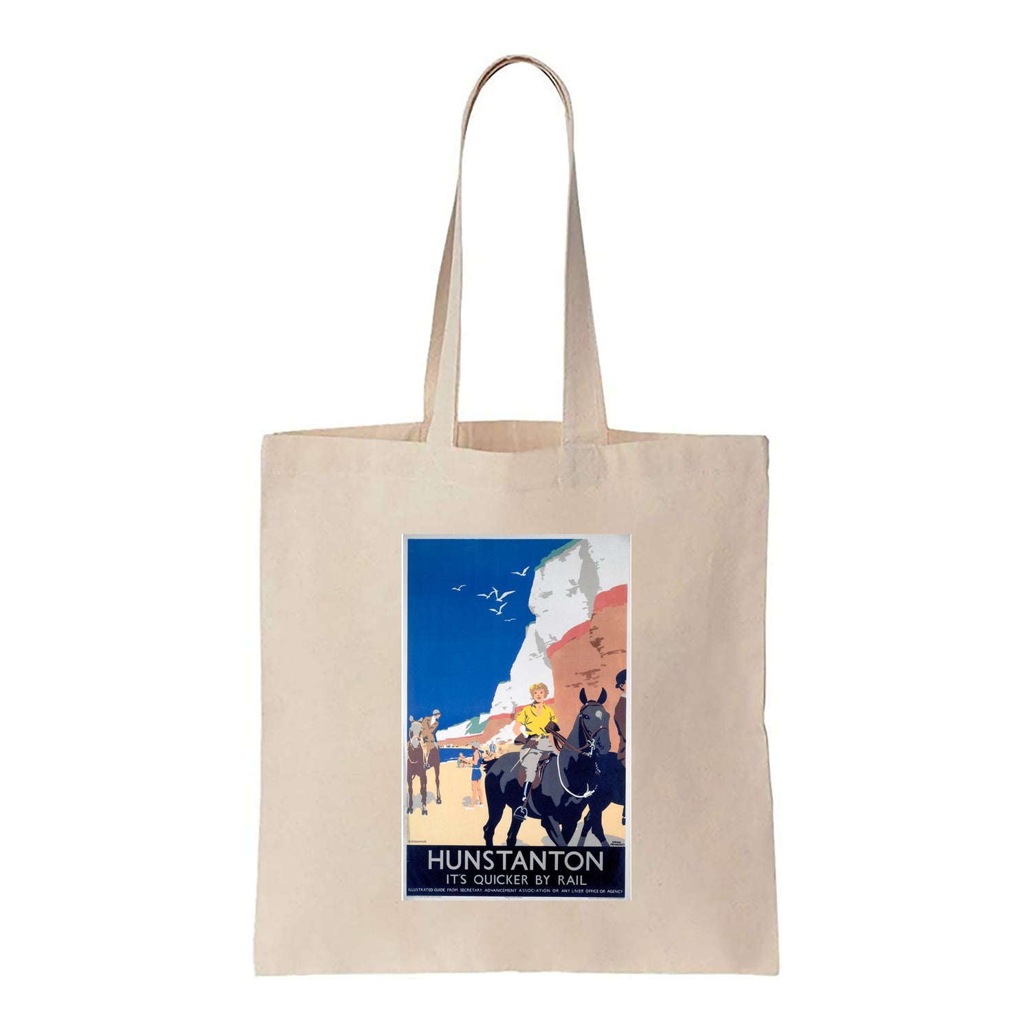 Hunstanton Woman on Horse - Canvas Tote Bag