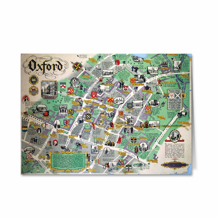 Oxford Map Greeting Card