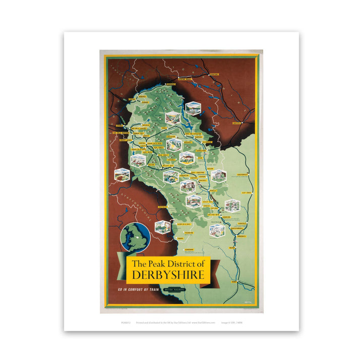 The Peak District of Derbyshire Art Print