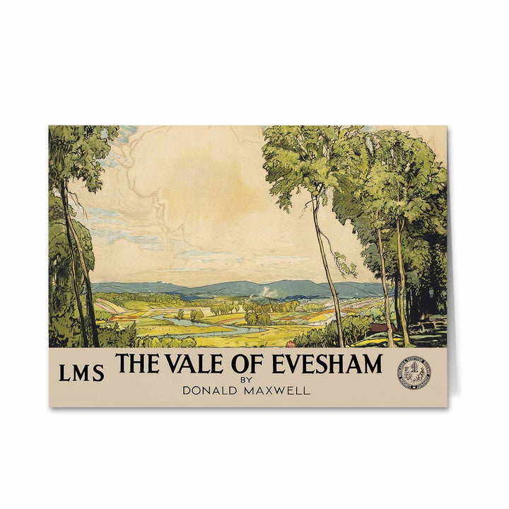 The Vale of Evesham - by Donald Maxwell Greeting Card