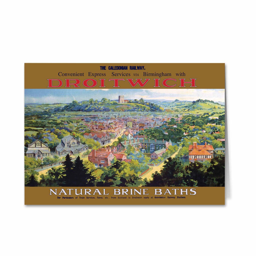 Droitwich, Natural Brine Baths Greeting Card