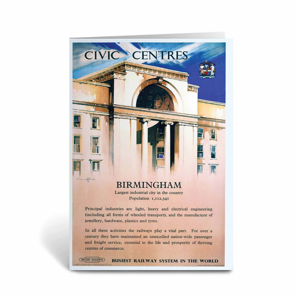 Birmingham, Civic Centres Greeting Card