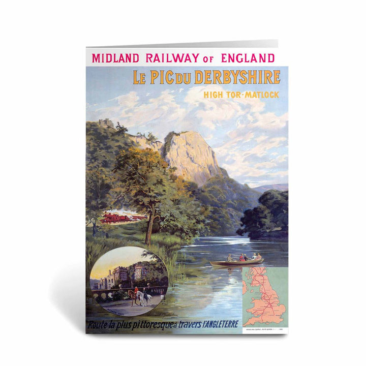 Midland Railway of England - Le Pic du Derbyshire Greeting Card