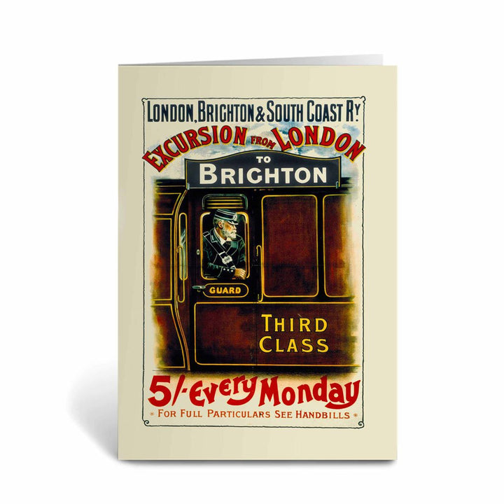 Excursion from London to Brighton Greeting Card