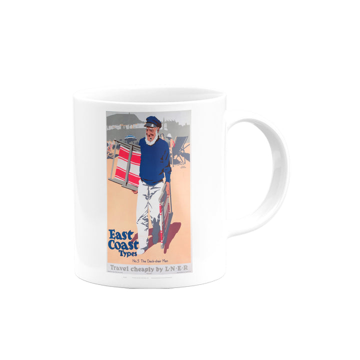 East Coast Types No 5 The Deck-chair Man Mug