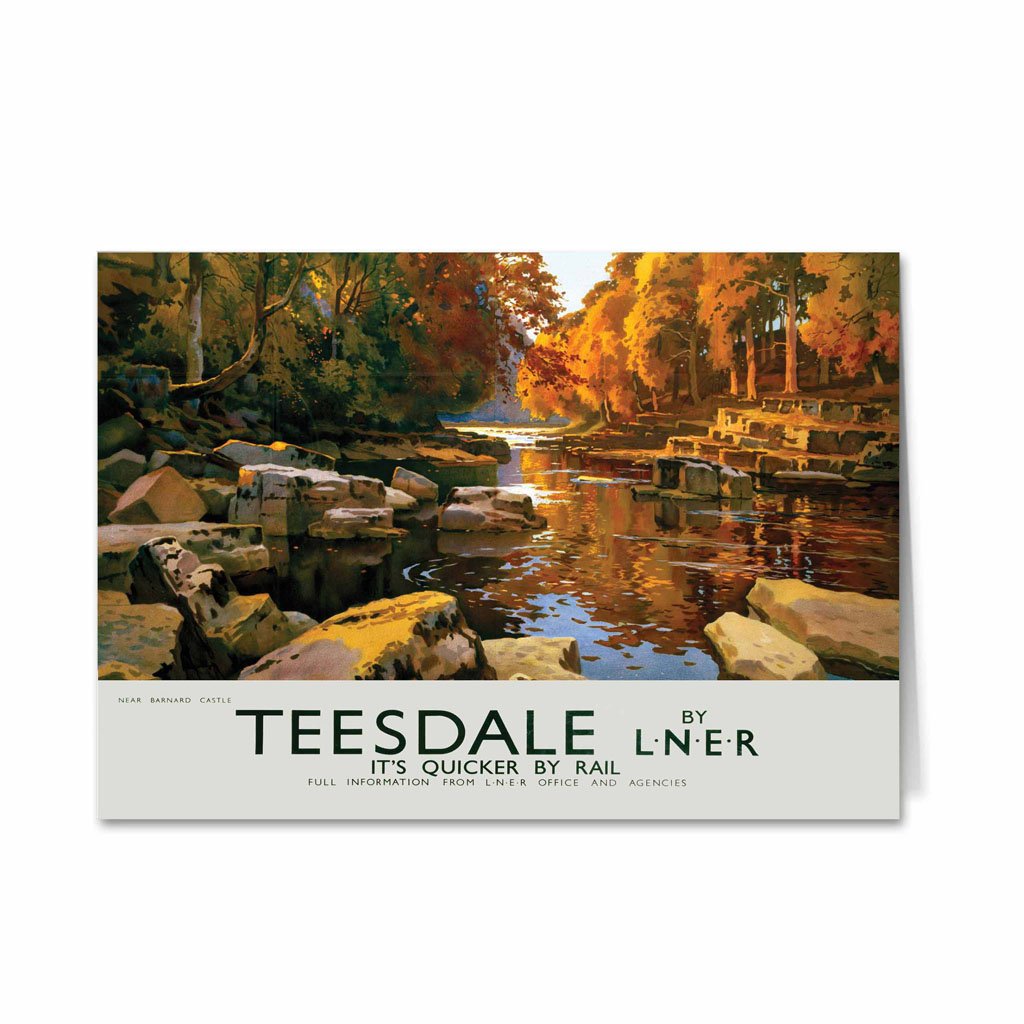 Teesdale near Barnard Castle Greeting Card