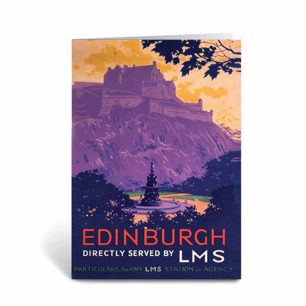 Edinburgh Purle Hill Greeting Card