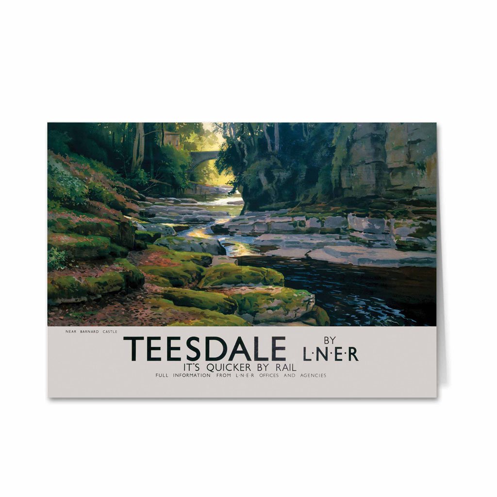 Teesdale near Barnard Castle Greeting Card