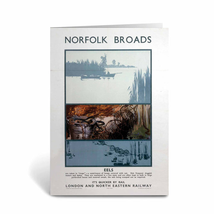 Norfolk Broads - Eels Greeting Card