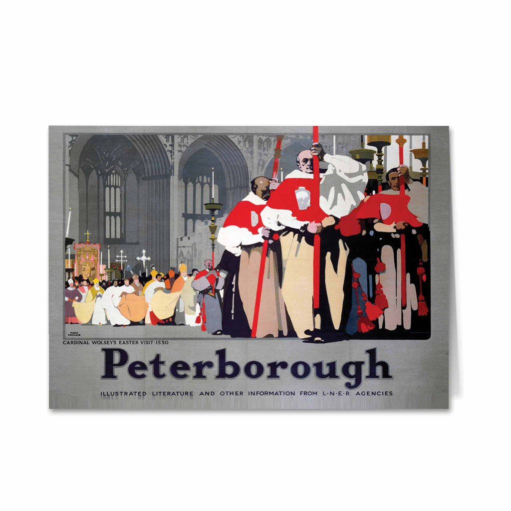 Peterborough, Cardinal Wolsey's Easter Visit Greeting Card