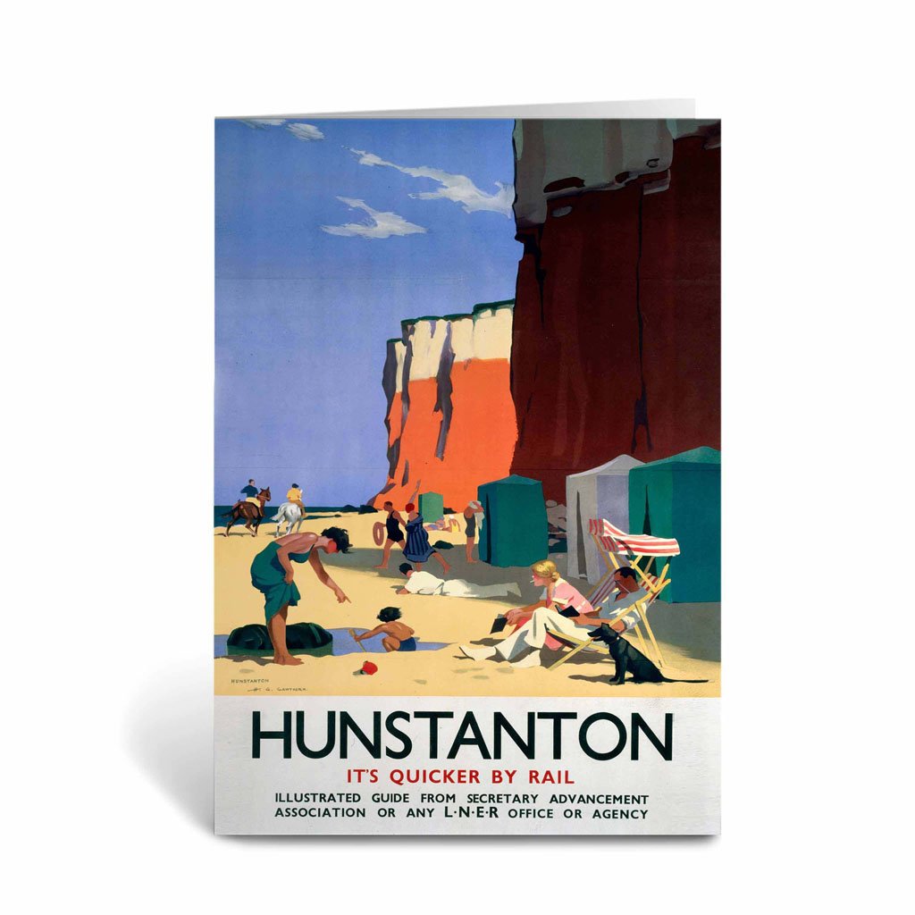 Hunstanton Beach Greeting Card