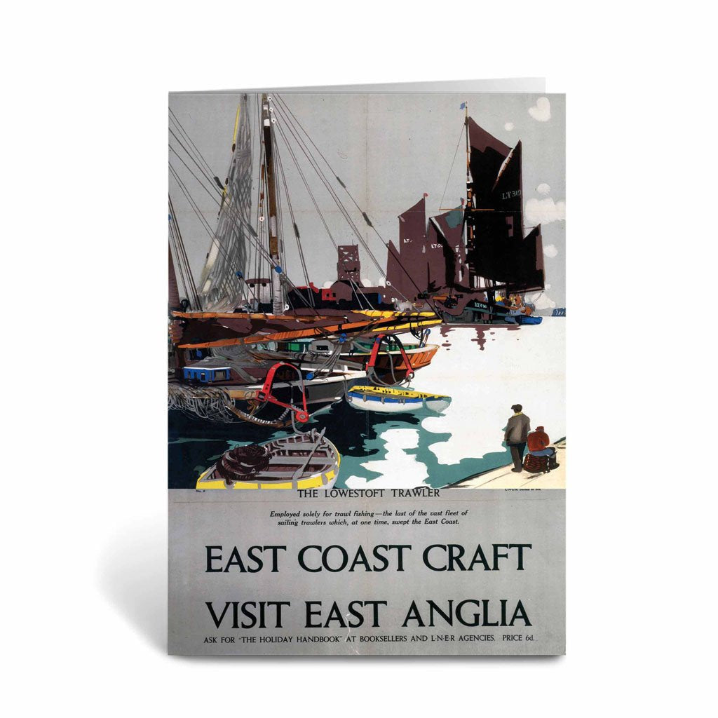 East Coast Craft- East Anglia- Lowestoft Trawler Greeting Card