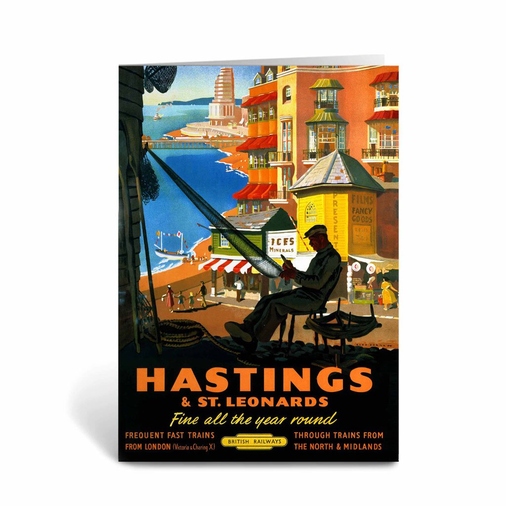 Hastings and St Leonards, Fine all year round Greeting Card