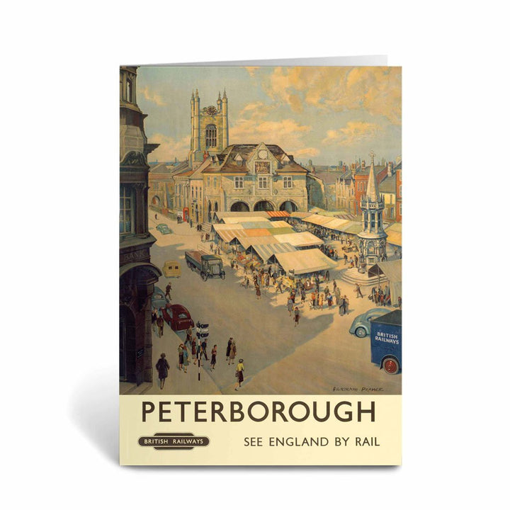 Peterborough - View of Market Greeting Card