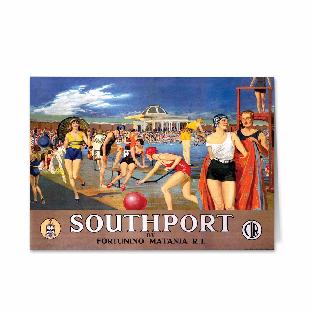 Southport - Swimming Pool Greeting Card