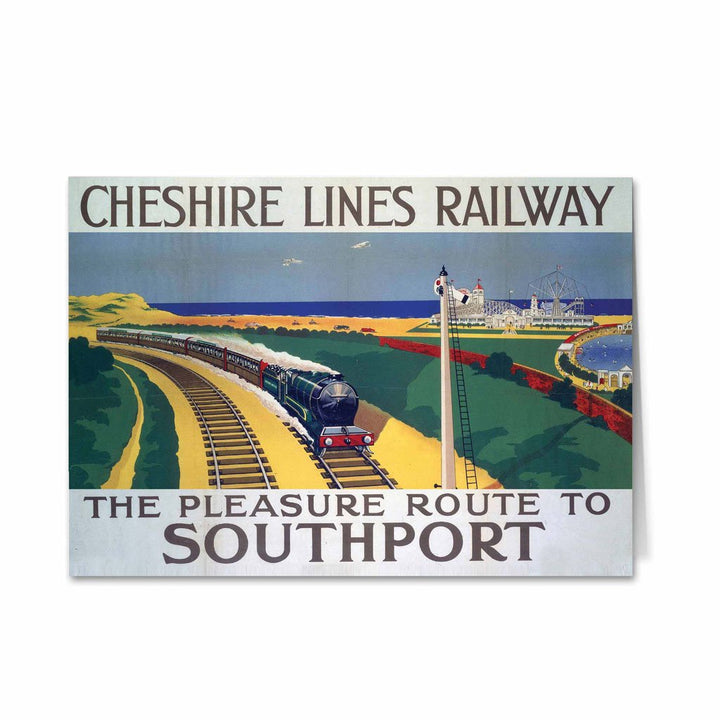 Cheshire Lines Railway to Southport Greeting Card