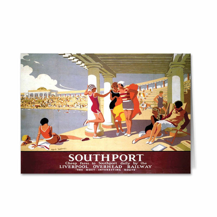 Southport - Swimming Pool Greeting Card