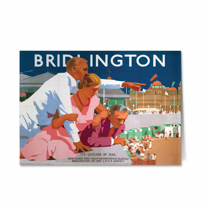 Bridlington - Pointing Man Greeting Card