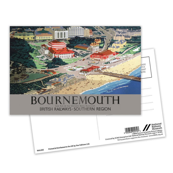 Bournemouth, Southern Region Postcard Pack of 8