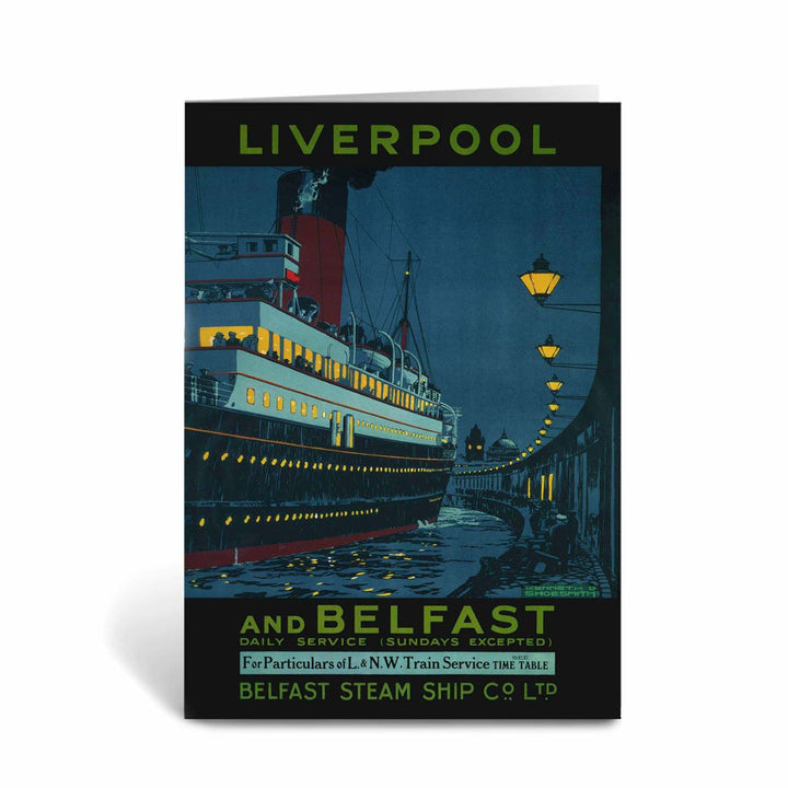 Liverpool and Belfast Greeting Card