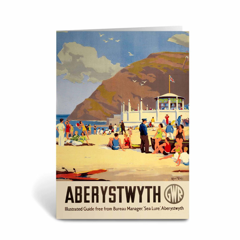 Aberystwyth Beach Greeting Card