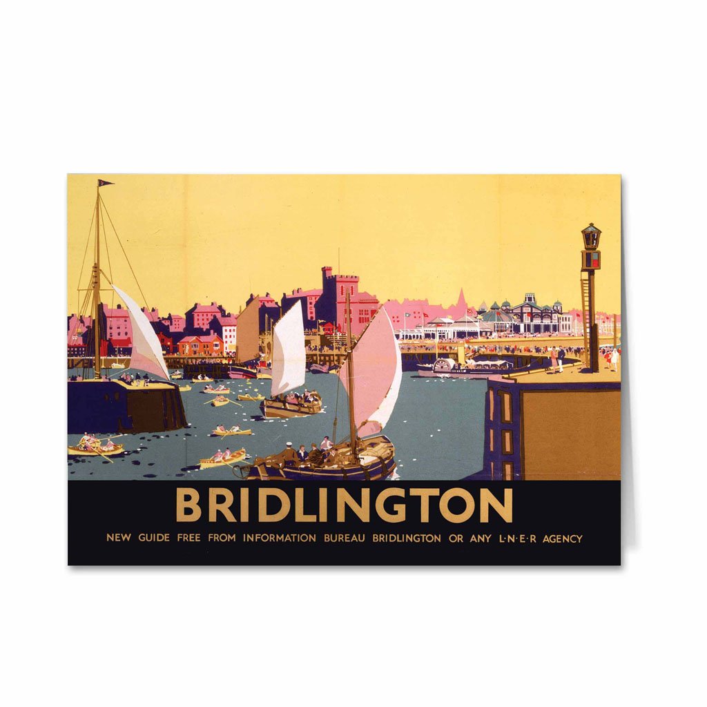 Bridlington Boats Greeting Card