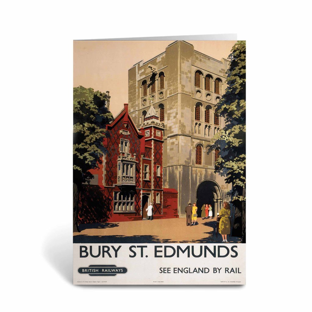 Bury St. Edmunds - Red Building Greeting Card