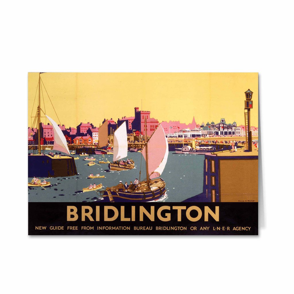 Bridlington - Yellow Sky Greeting Card